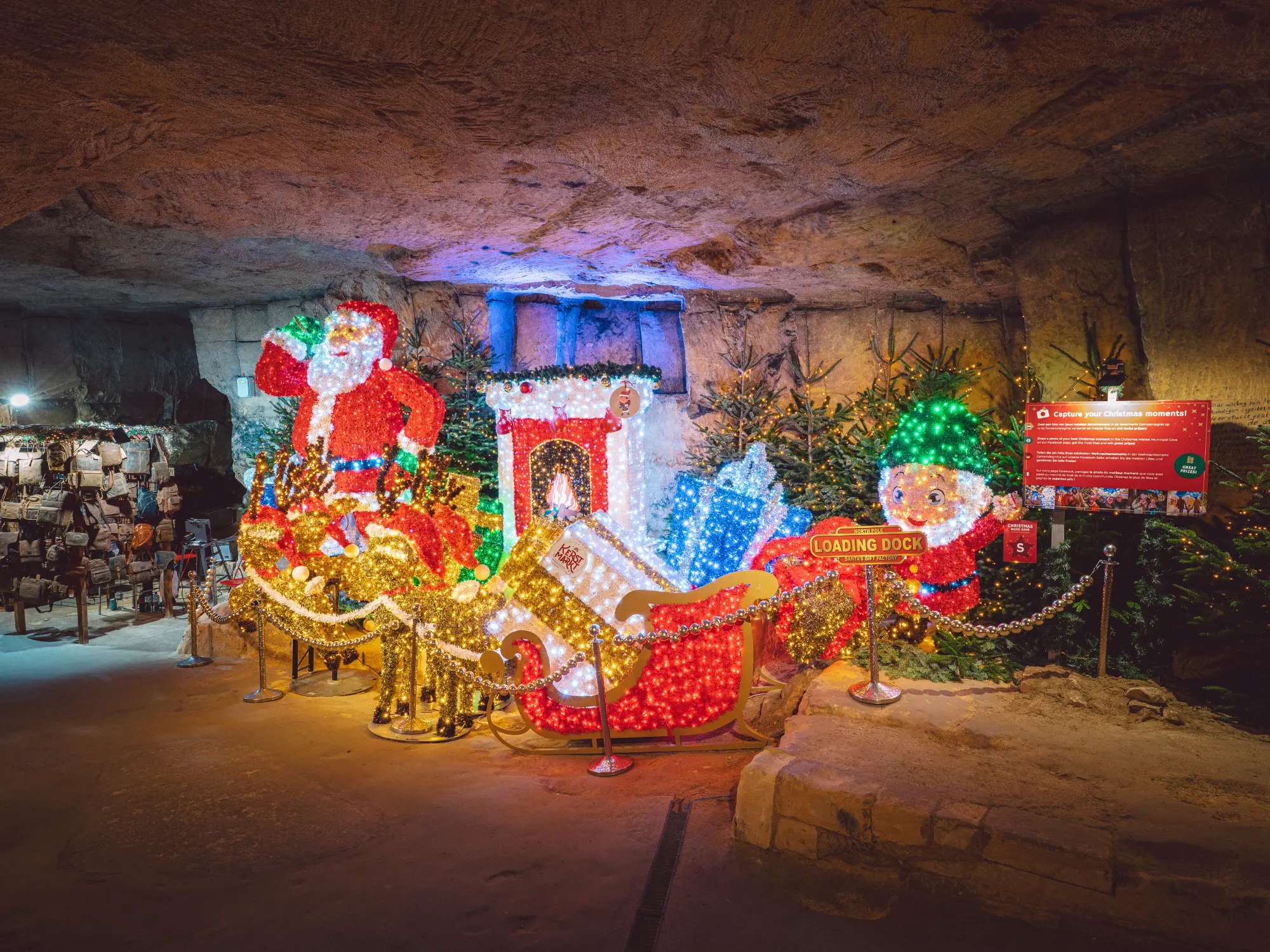 Marché de Noël souterrain de Valkenburg dans les grottes calcaires